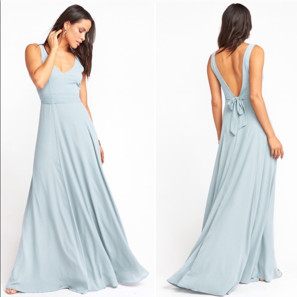Show Me Your MuMu Silver Sage Jenn Maxi Dress
